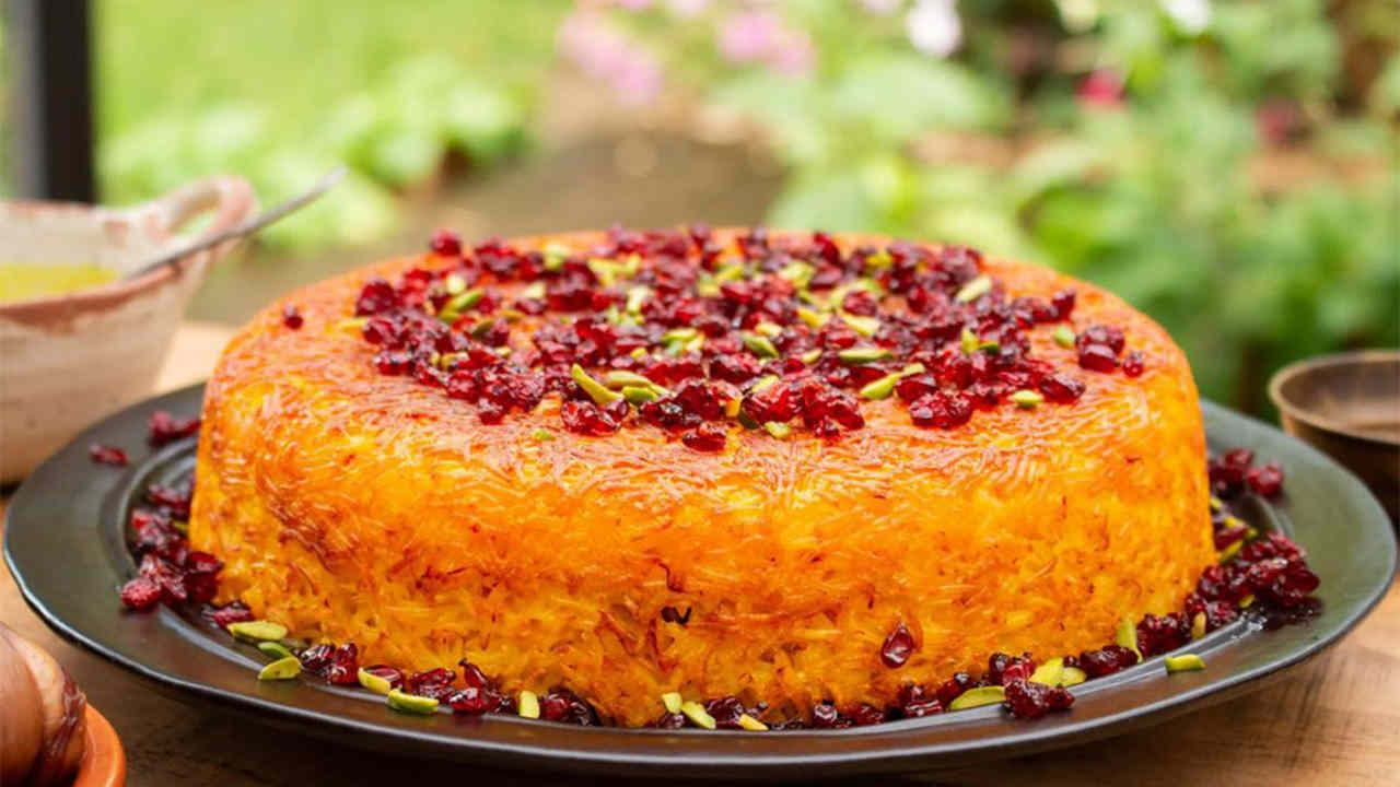دستورپخت ته چین مرغ مجلسی خوش عطر و طعم