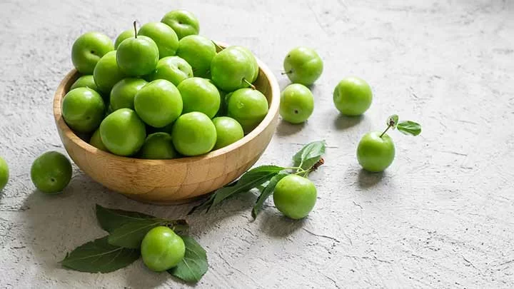 نحوه تازه نگه داشتن گوجه سبز یا آلوچه به مدت طولانی