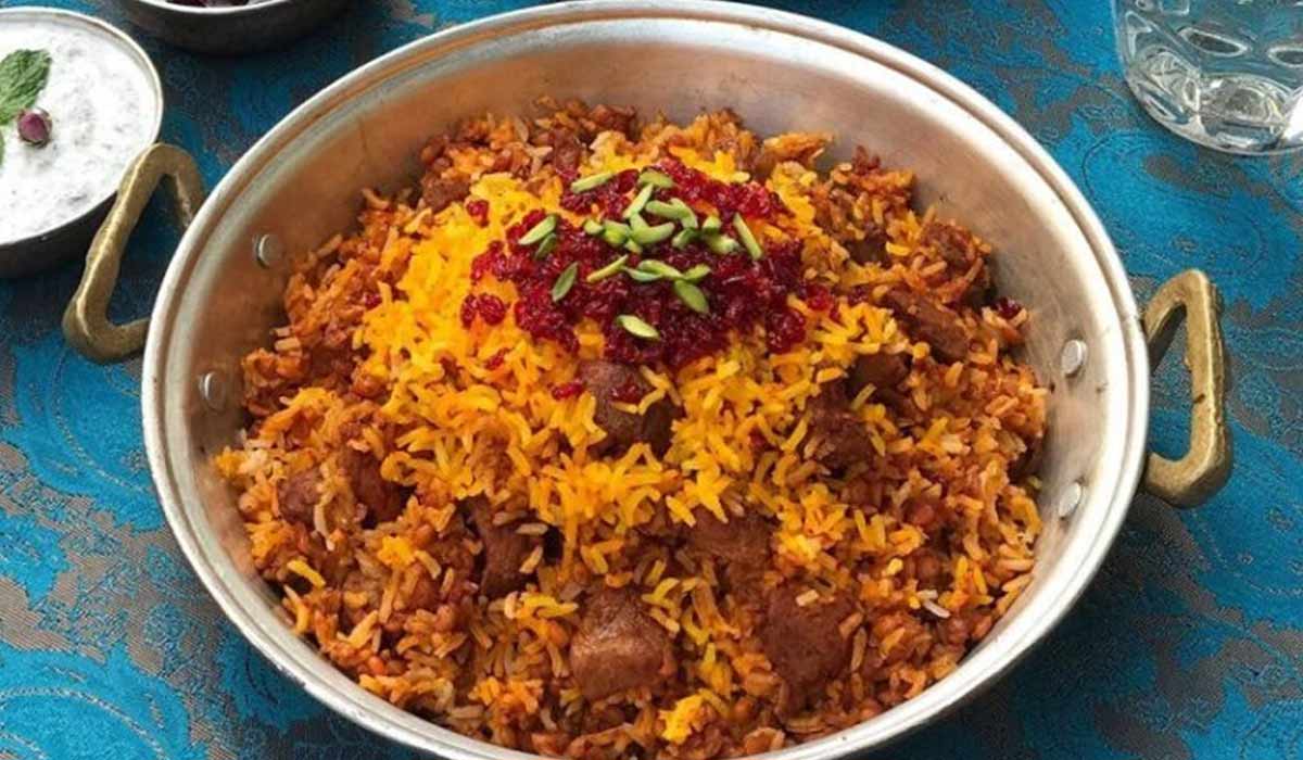 دستور پخت پلو شاه عباسی غذای اصیل و خوشمزه دوران قاجار