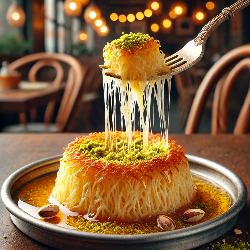 طرزتهیه کنافه پنیری خانگی خوشمزه به 2 روش ترکی و عربی
