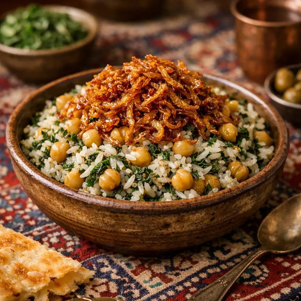 دستورپخت پتله پلو همدانی با کشمش و گردو
