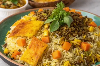 دستورپخت شلغم پلو یک غذای مقوی بسیار خوشمزه