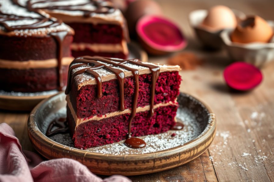 دستورتهیه کیک لبو خانگی با طعم و رنگی خاص