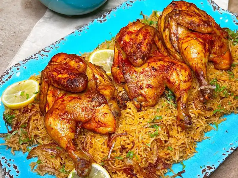 طرزتهیه کبسه مرغ یکی از انواع غذاهای خوشمزه عربی