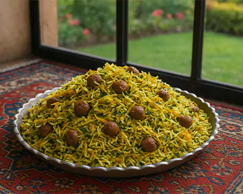 طرز تهیه کلم پلو شیرازی خوش عطر و طعم